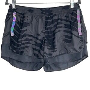 ADIDAS BY STELLA‎ McCARTNEY  GRAY  CAMO MESH WOMEN'S SHORTS SIZE L